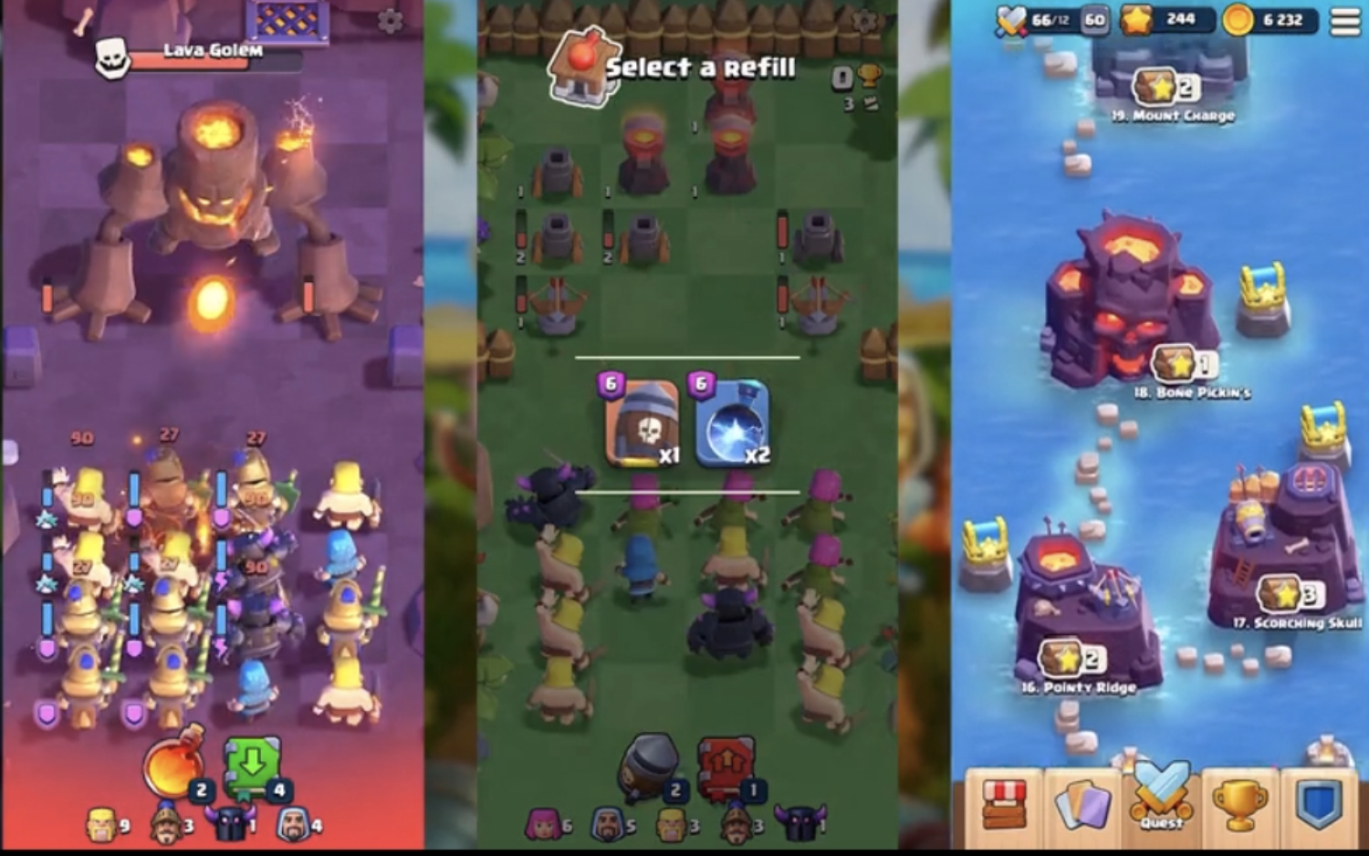 揭晓三款clash游戏